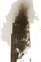 1945 Empire State Bldg hit by airplane